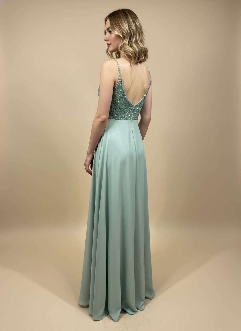 VESTIDO DE FIESTA LARGO DORIA 2519 - Imagen 2