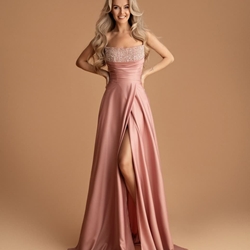 VESTIDO DE FIESTA LARGO LINA 2501 - Imagen 1