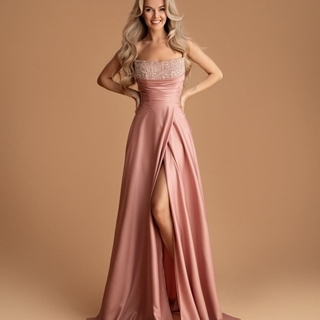 VESTIDO DE FIESTA LARGO LINA 2501 - Imagen 1