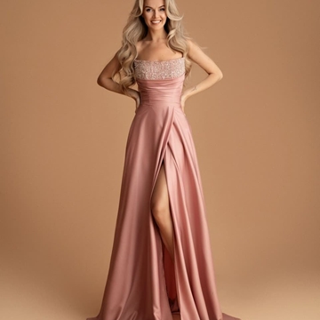 VESTIDO DE FIESTA LARGO LINA 2501 - Imagen 1