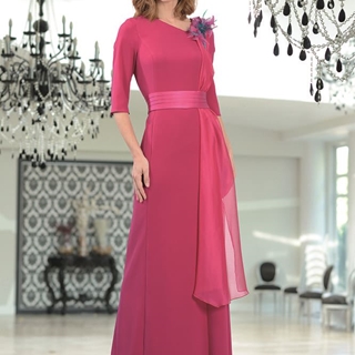 Vestido de Fiesta Largp Creaciones Carfi 25911 - Imagen 2