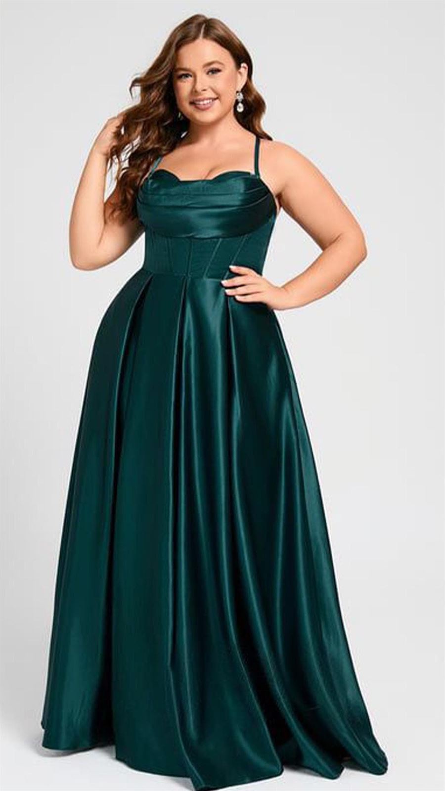 VESTIDO DE FIESTA LILIANA 80590 TALLA GRANDE - Imagen 1