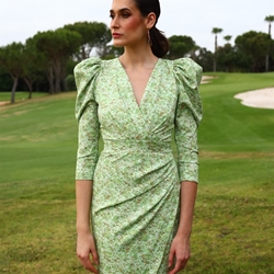 VESTIDO DE FIESTA MAGNOLIA KOBUS HORIA ESTAMPADO - Imagen 1