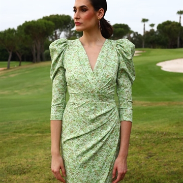 VESTIDO DE FIESTA MAGNOLIA KOBUS HORIA ESTAMPADO - Imagen 1