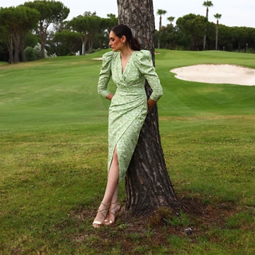 VESTIDO DE FIESTA MAGNOLIA KOBUS HORIA ESTAMPADO - Imagen 2