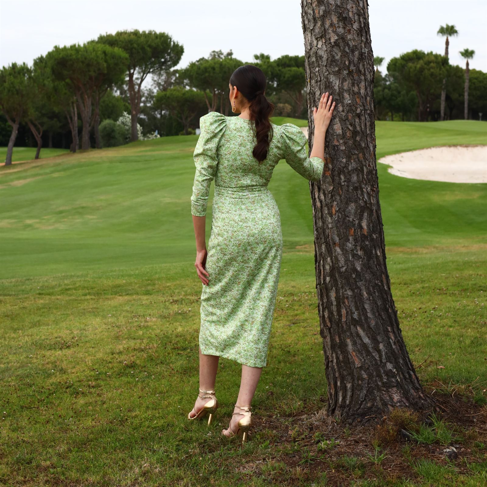 VESTIDO DE FIESTA MAGNOLIA KOBUS HORIA ESTAMPADO - Imagen 3