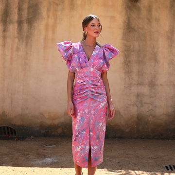 VESTIDO DE FIESTA MAGNOLIA KOBUS NIKITA ESTAMPADO - Imagen 1