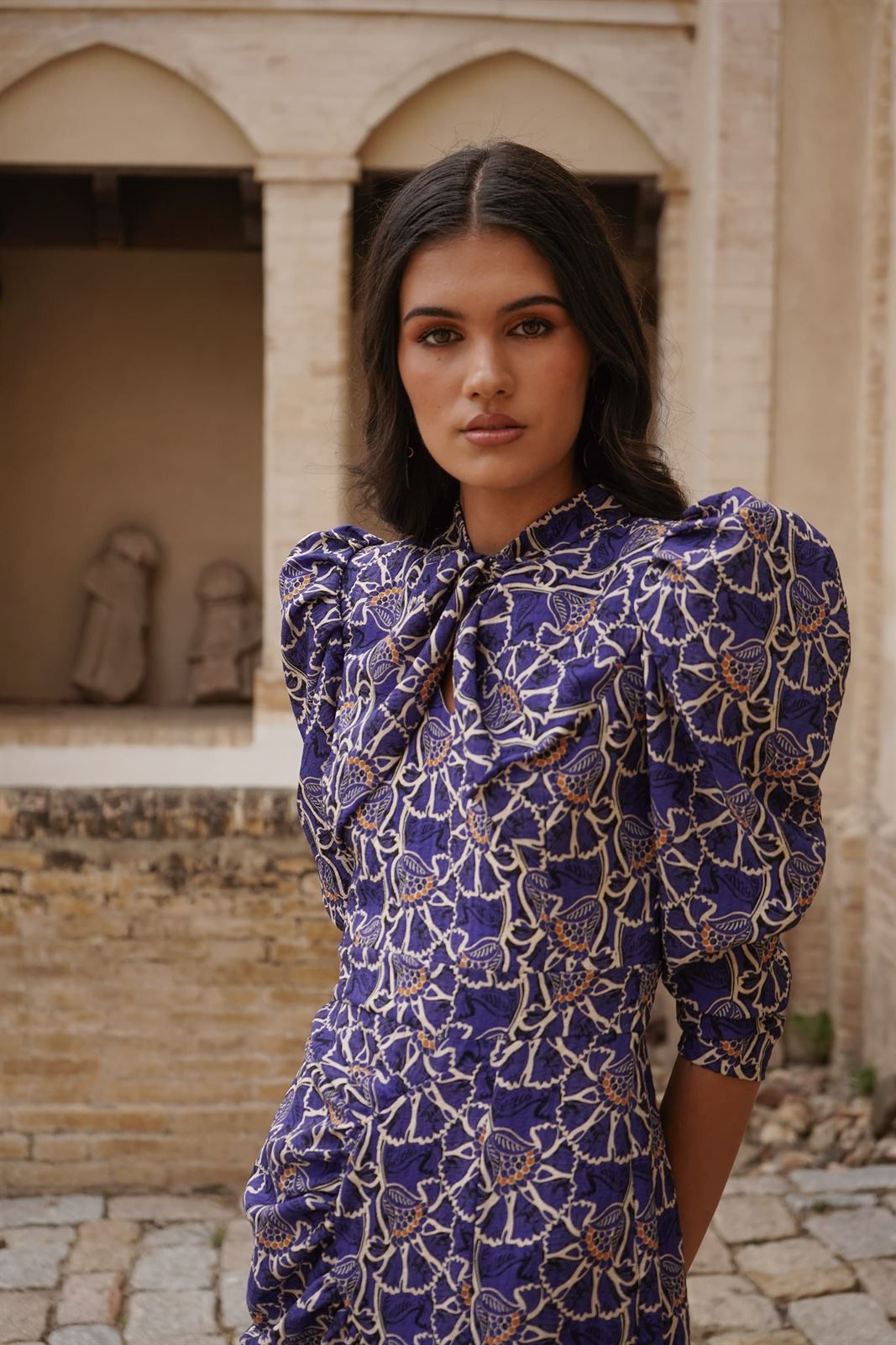 VESTIDO DE FIESTA MAGNOLIA KOBUS ROSALIE ESTAMPADO - Imagen 2