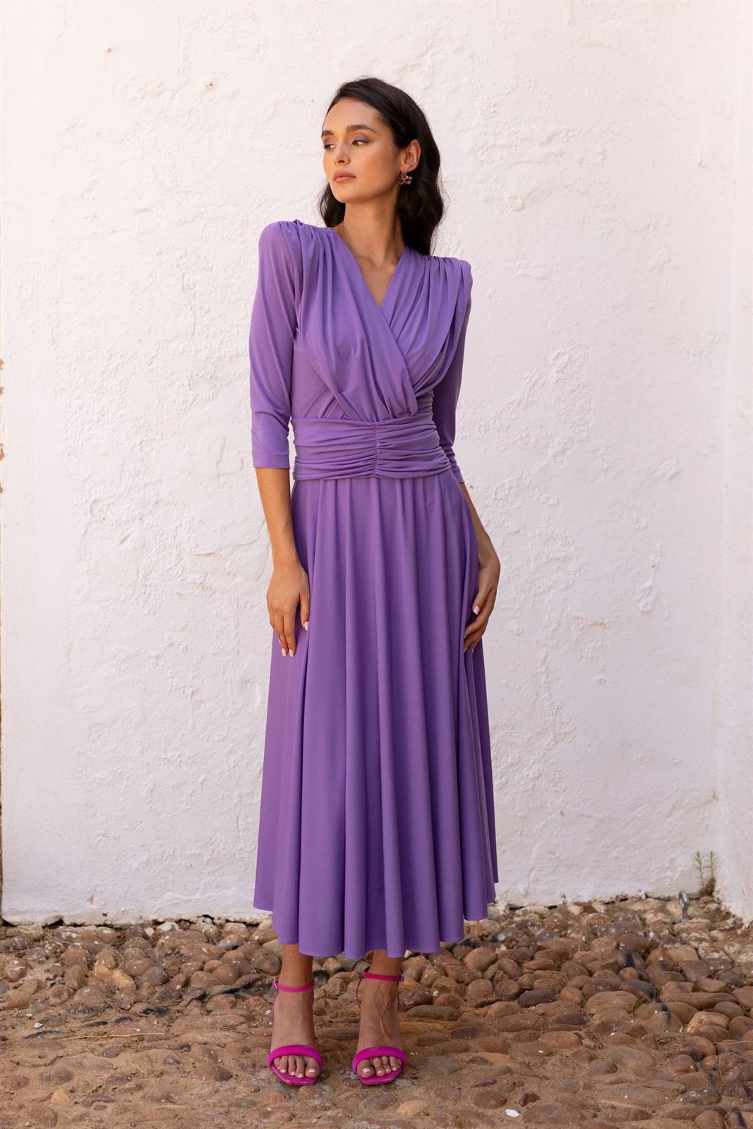 VESTIDO DE FIESTA MERYFOR PERLA - Imagen 3