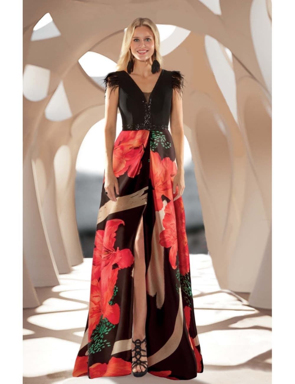 VESTIDO DE FIESTA NATI JIMENEZ 702 - Imagen 2