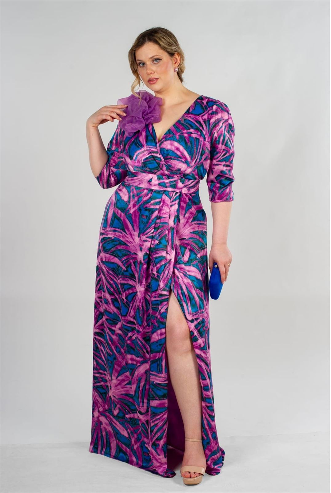 VESTIDO DE FIESTA TALLA GRANDE 261808 MIA MIRÓ - Imagen 1