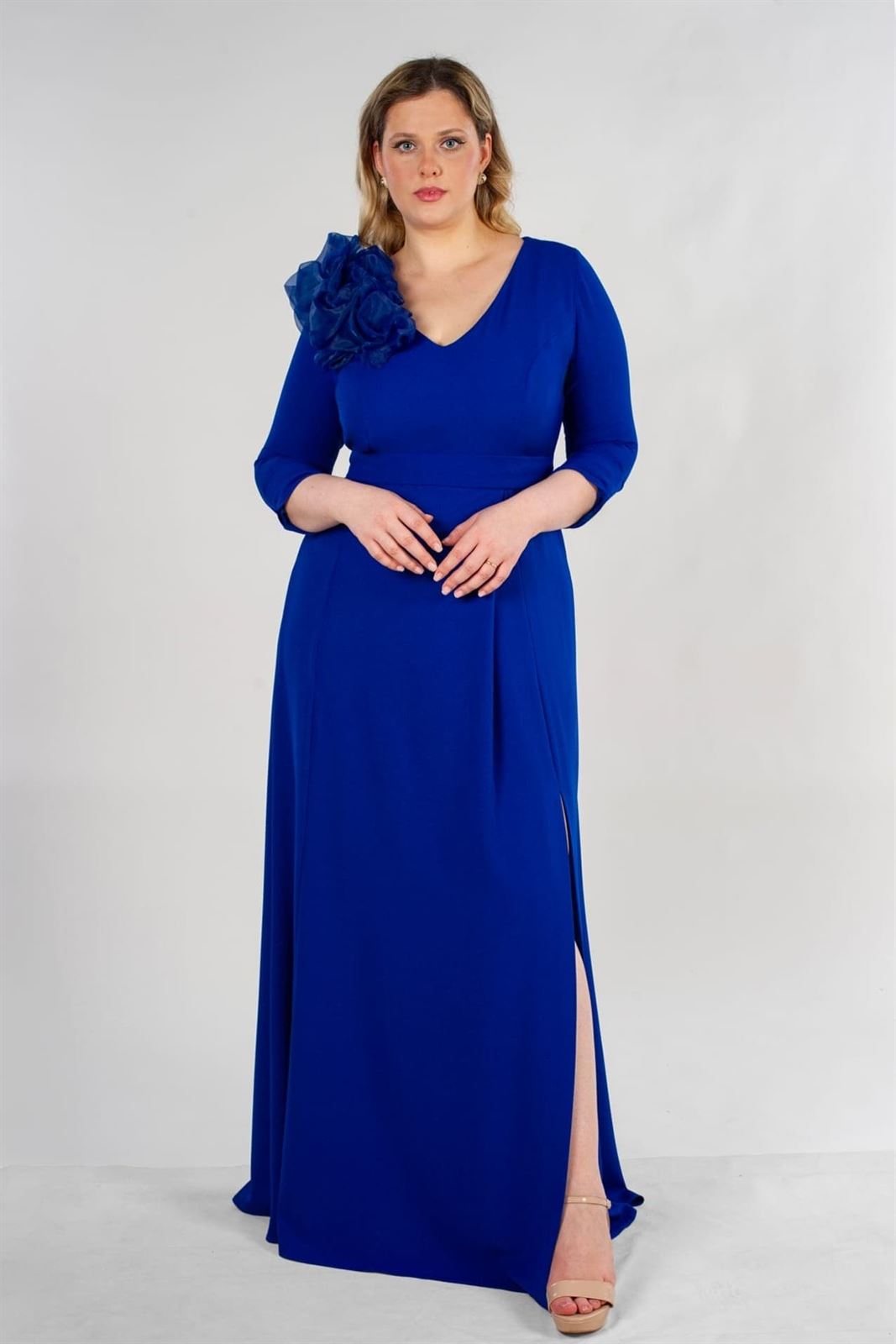 VESTIDO DE FIESTA TALLA GRANDE 261818 MIA MIRÓ - Imagen 1