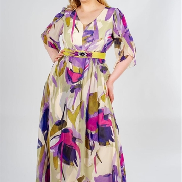 VESTIDO DE FIESTA TALLA GRANDE 261822 MIA MIRÓ - Imagen 1