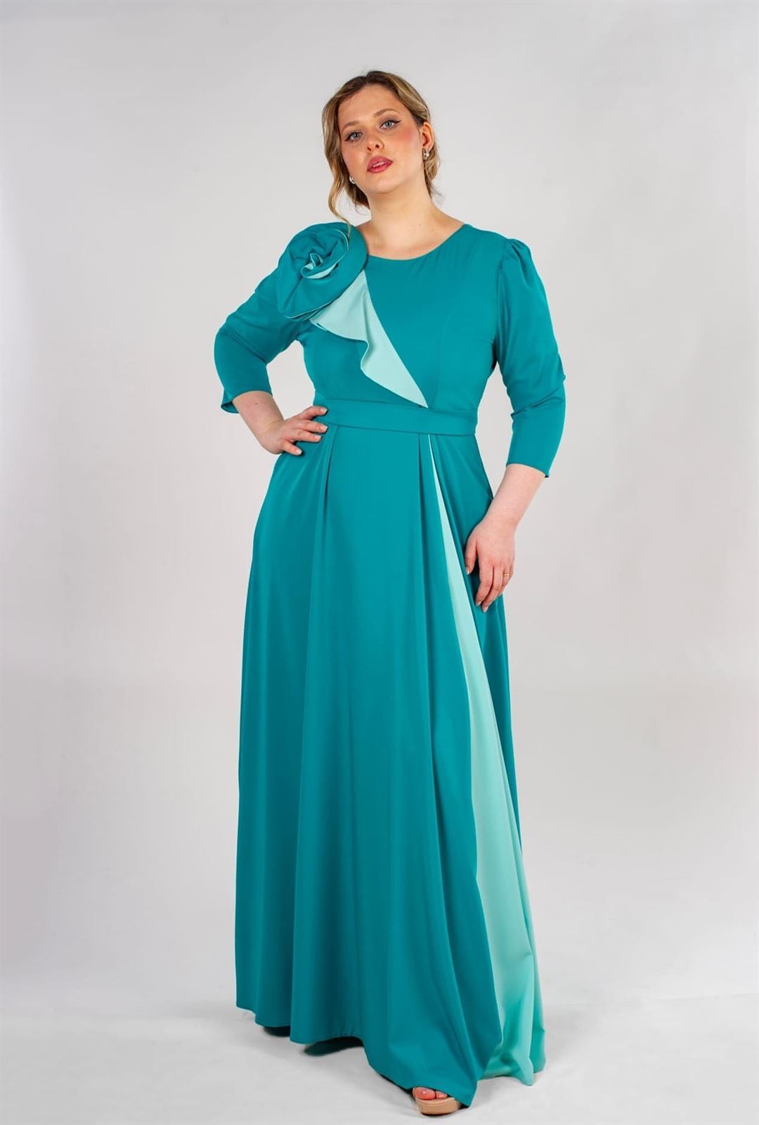 VESTIDO DE FIESTA TALLA GRANDE 261824 MIA MIRÓ - Imagen 1