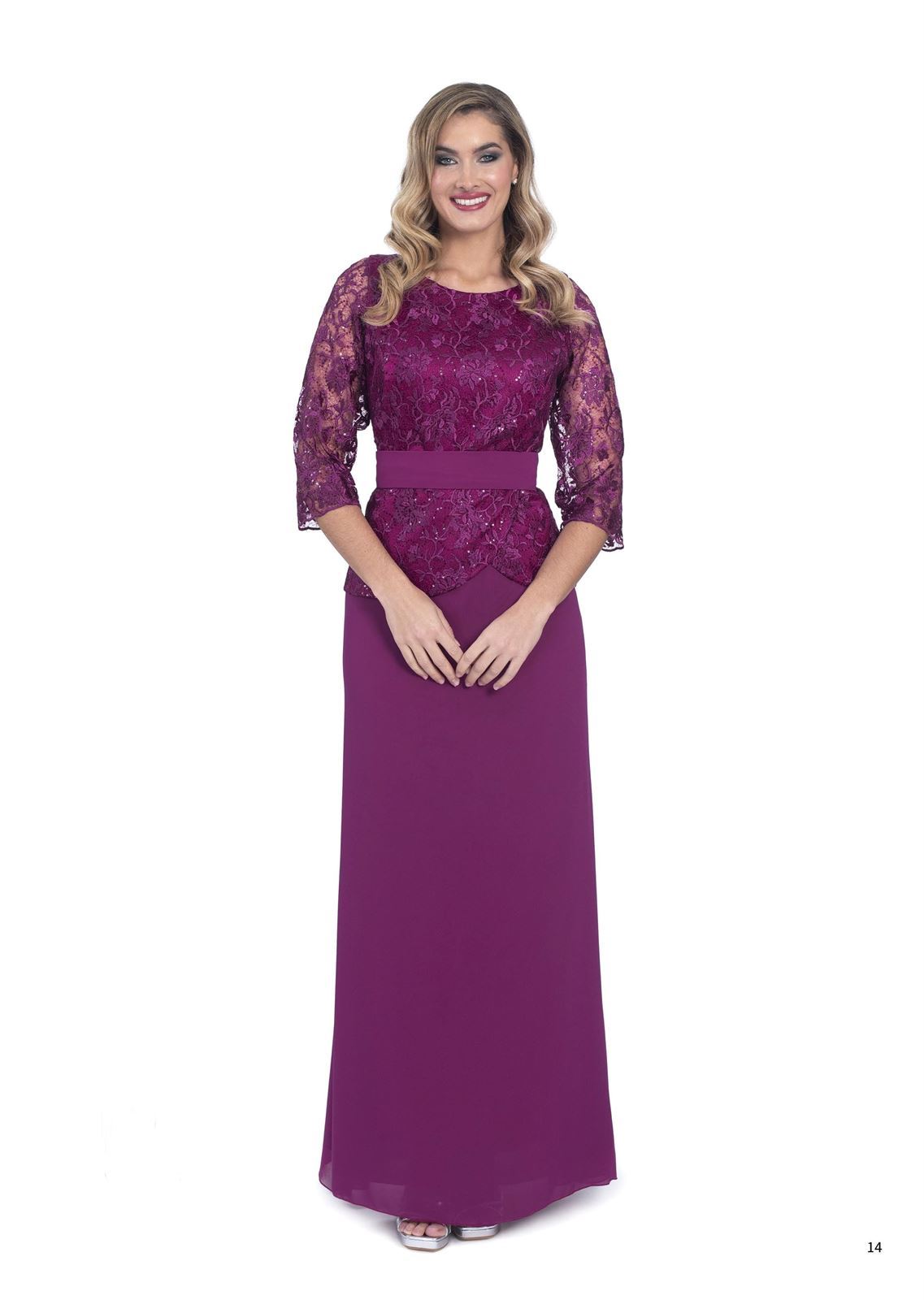 VESTIDO DE FIESTA TALLA GRANDE LUISA JARO 2035 - Imagen 1