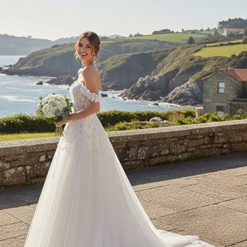 VESTIDO DE NOVIA ALMA COUTURE 672 - Imagen 1