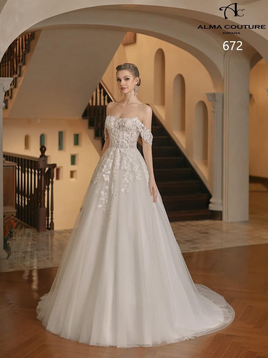 VESTIDO DE NOVIA ALMA COUTURE 672 - Imagen 2