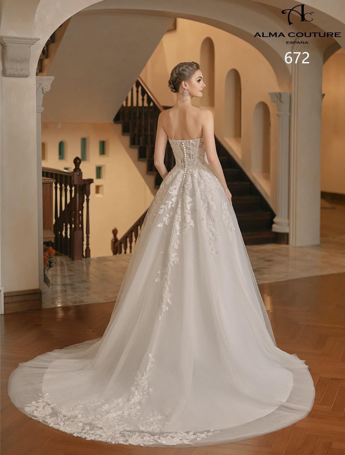 VESTIDO DE NOVIA ALMA COUTURE 672 - Imagen 3