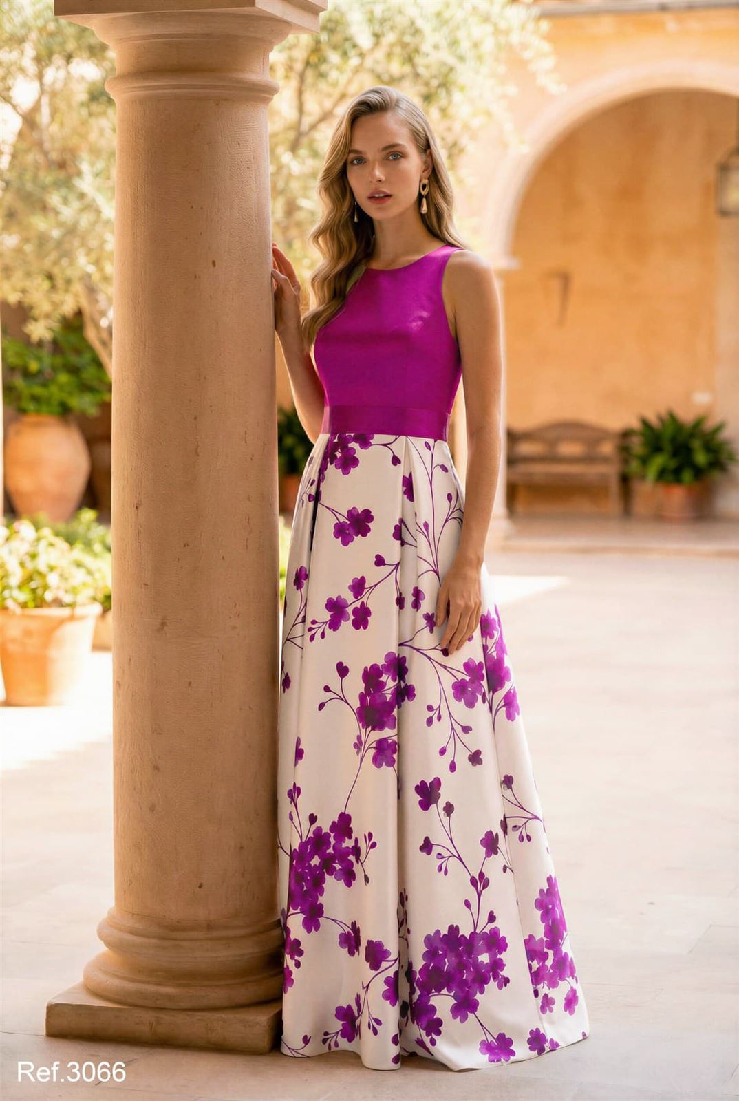 VESTIDO ESTAMPADO JUAN MARCOS 3066 - Imagen 1