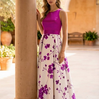 VESTIDO ESTAMPADO JUAN MARCOS 3066 - Imagen 1