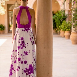 VESTIDO ESTAMPADO JUAN MARCOS 3066 - Imagen 2