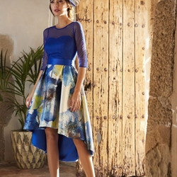 VESTIDO JUAN MARCOS ASIMÉTRICO 2625 - Imagen 1