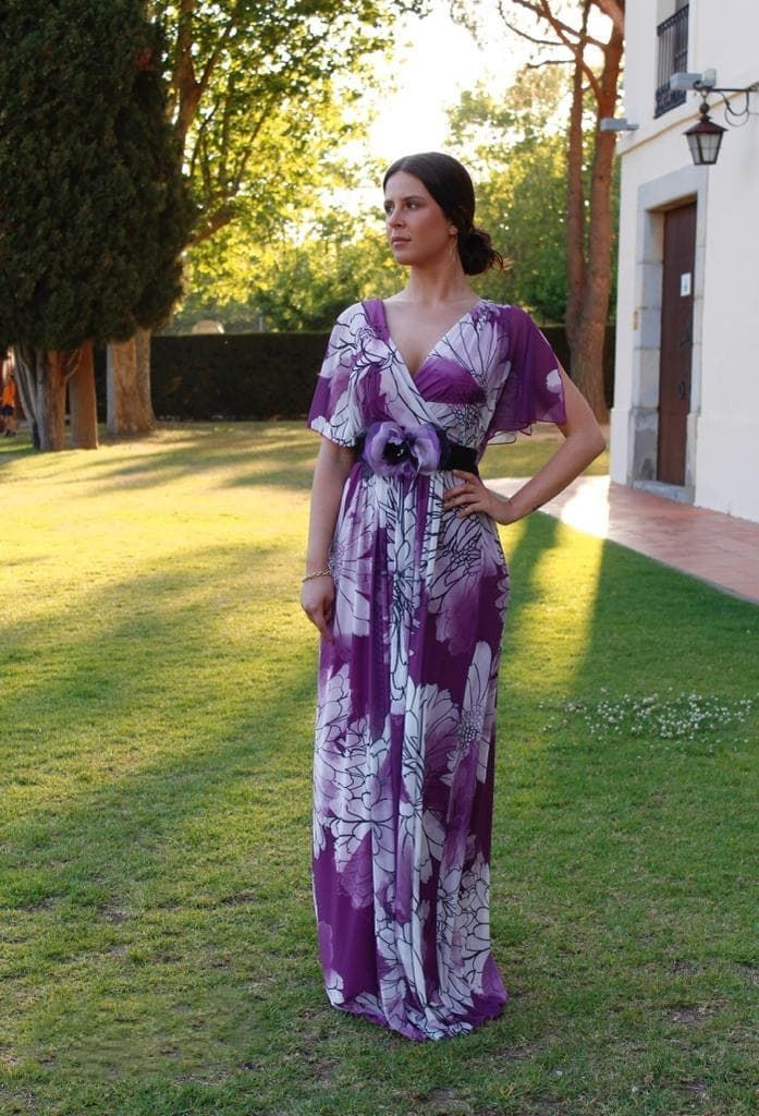 VESTIDO JUAN MARCOS ESTAMPADO 2796 - Imagen 1