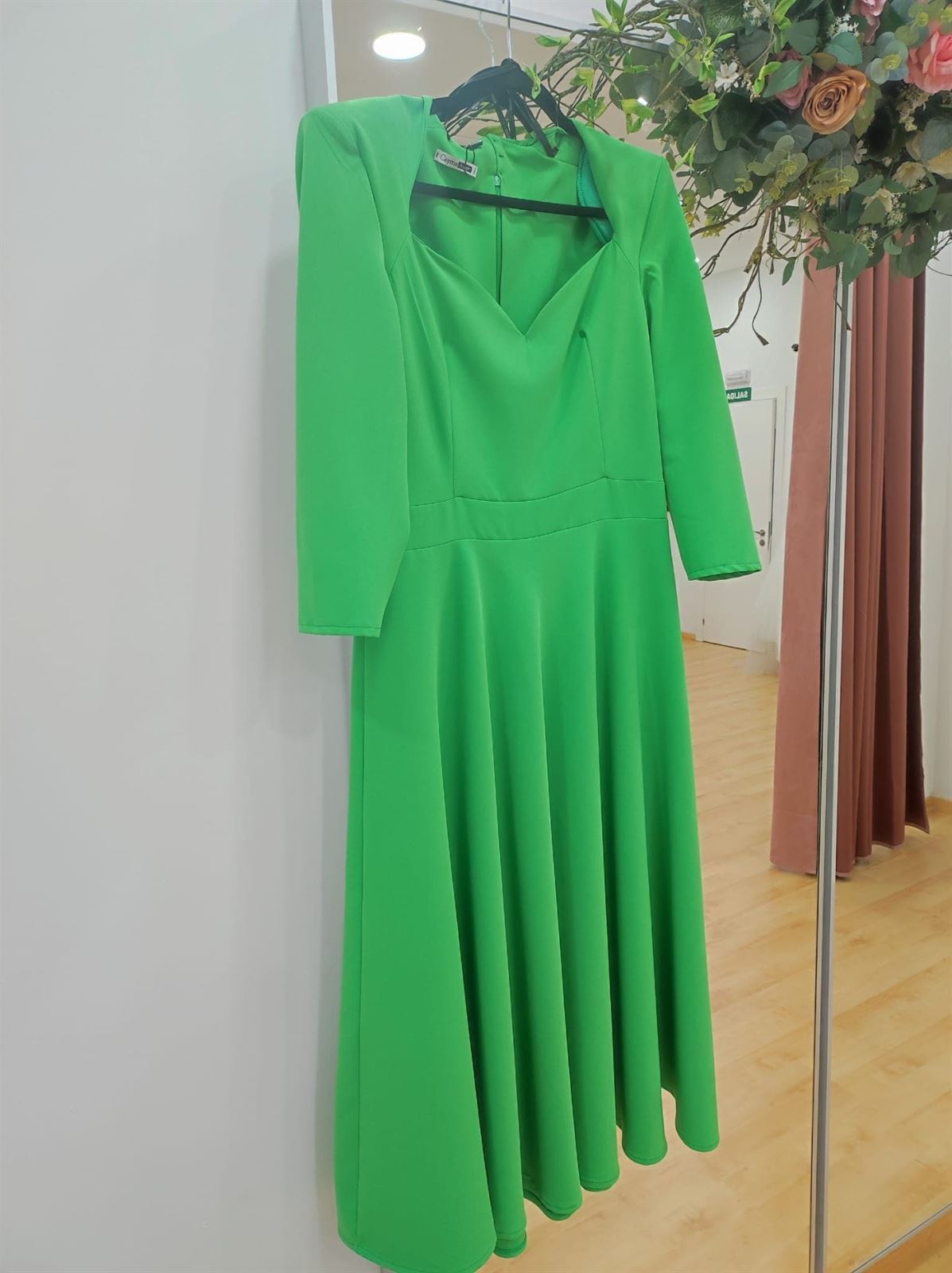 VESTIDO MIDI EVASE CAYMA CLOSET 7162 - Imagen 2