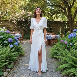 VESTIDO NOVIA CIVIL JUAN MARCOS 3018 - Imagen 1