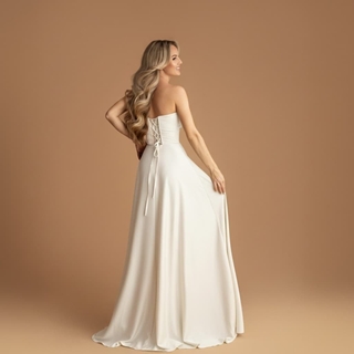 VESTIDO NOVIA CIVIL OLIVE 2501 - Imagen 2