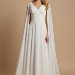 VESTIDO NOVIA CIVIL ROMELIA 1642 - Imagen 1