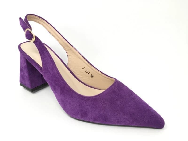 ZAPATO FIESTA DESTALONADO MORADO ANTELINA J231 - Imagen 1