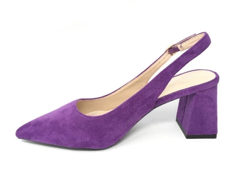 ZAPATO FIESTA DESTALONADO MORADO ANTELINA J231 - Imagen 2