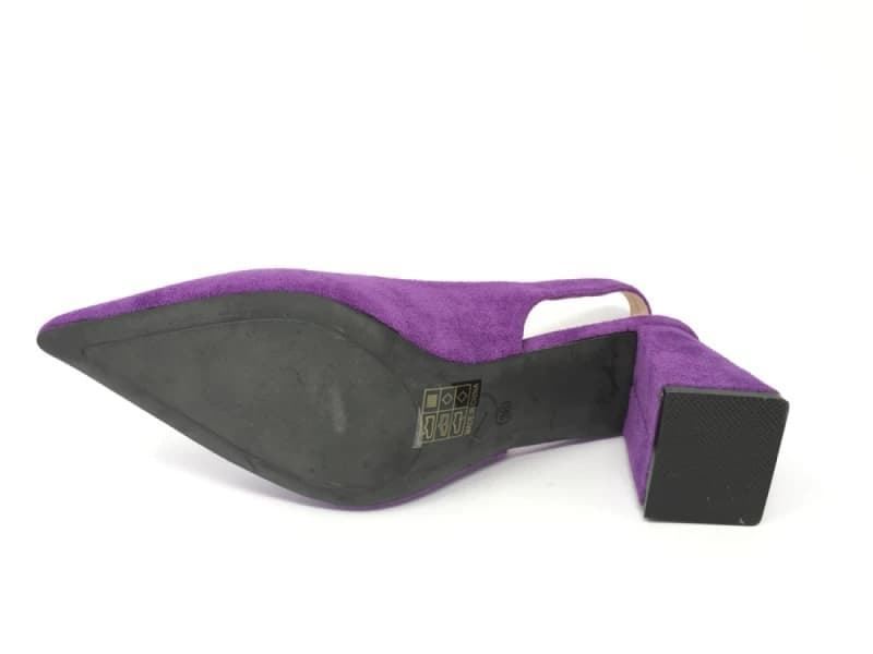 ZAPATO FIESTA DESTALONADO MORADO ANTELINA J231 - Imagen 5